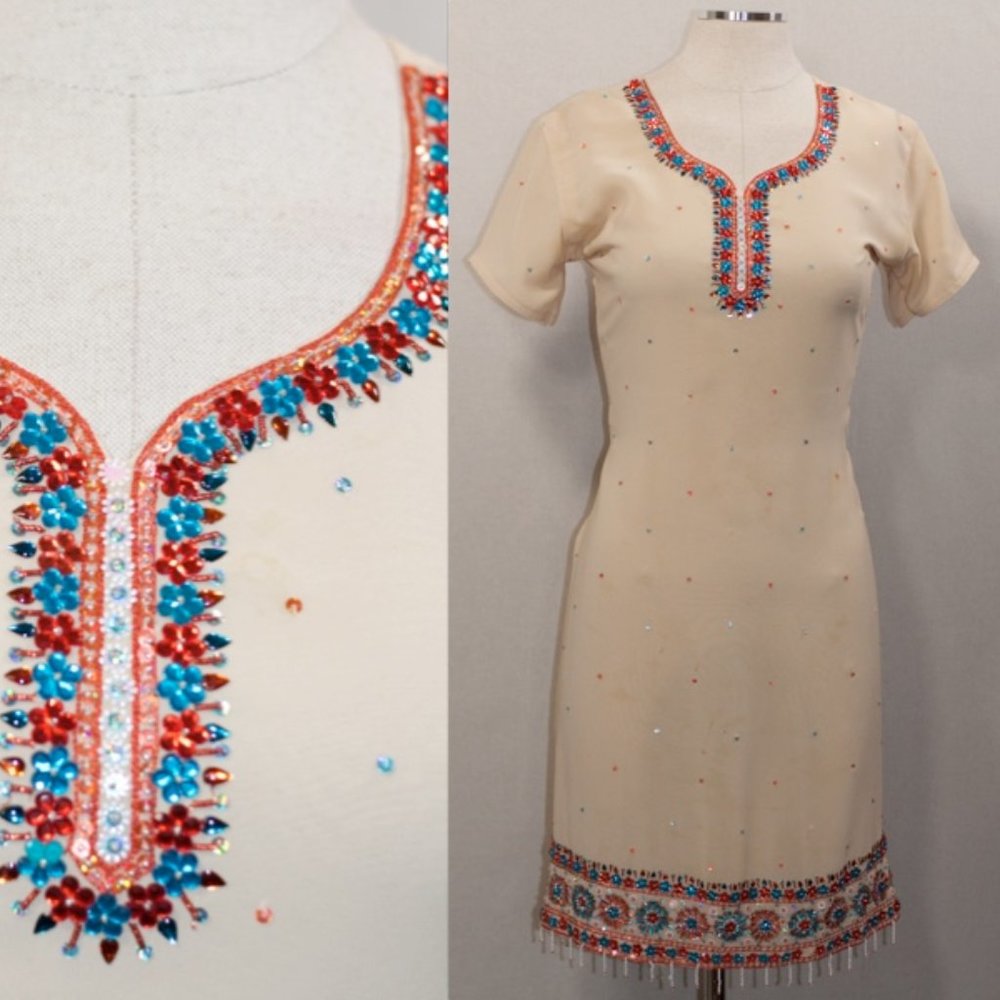 Handmade Decorative Beaded Dress